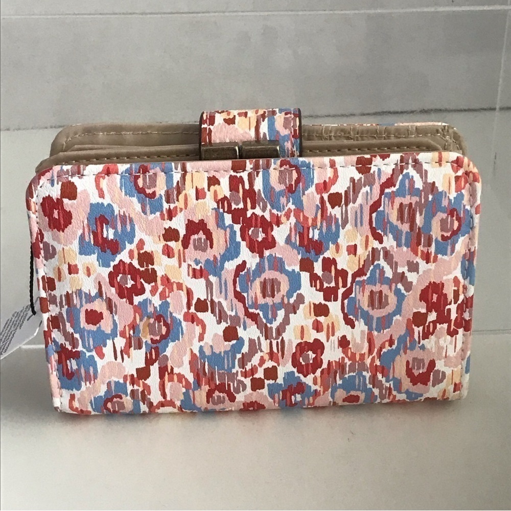 Sonoma Goods For Life Ikat Print - Abbey RFID-Blocking Indexer Wallet - NWT - Picture 2 of 16